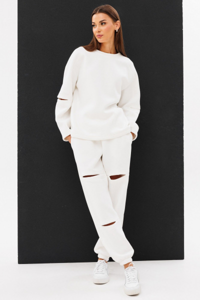 Костюм из трикотажа с разрезами и свободным стилем Kivviwear 42234224.01 - фото 1