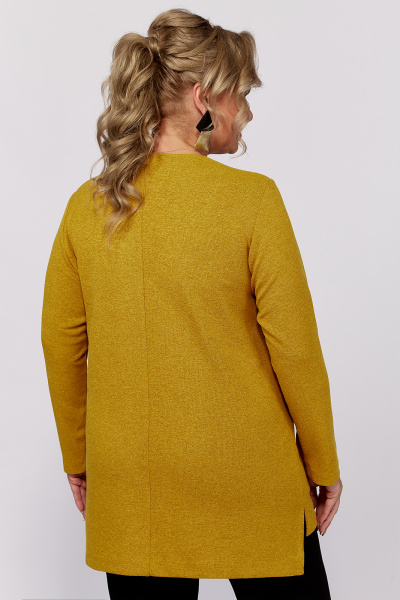 Туника из трикотажа с вырезом и молнией на нагрудной вытачке Algranda А3954-5 - фото 4