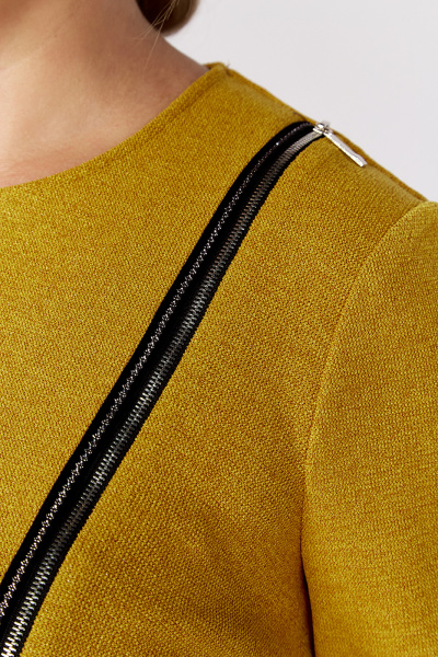 Туника из трикотажа с вырезом и молнией на нагрудной вытачке Algranda А3954-5 - фото 8