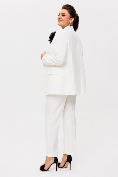 Стильный костюм с брюками палаццо и жакетом из текстиля Anelli 1485.1 милки_вей - фото 14