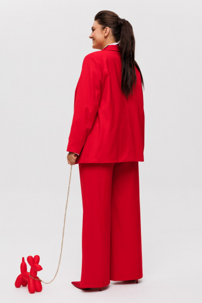 Костюм 2-ка с брюками палаццо и оверсайз жакетом Anelli 1485.1 паприка - фото 4