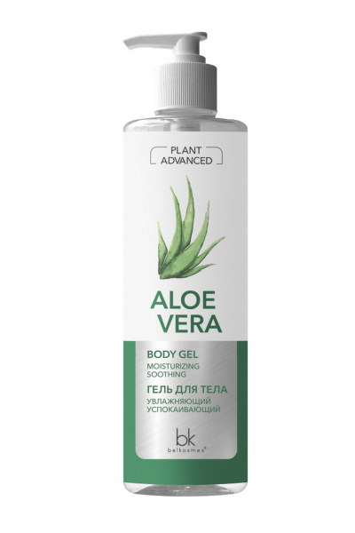 Увлажняющий гель для тела с Aloe vera и бетаином Belkosmex Plant Advanced Aloe Vera Гель для тела увлажняющий успокаивающий - фото 1