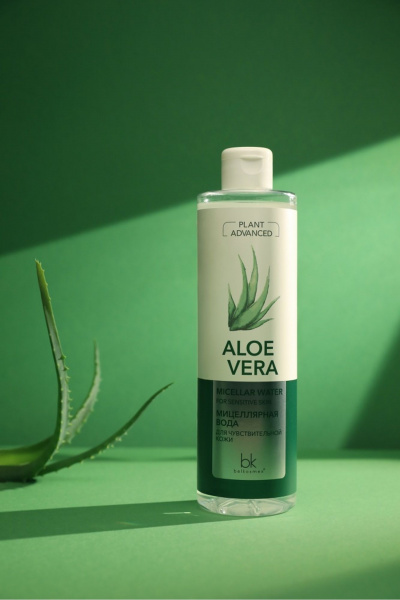 Мицеллярная вода для лица, мягкое очищение, 500 г Belkosmex Plant Advanced Aloe Vera Мицеллярная вода для чувствительной кожи - фото 2