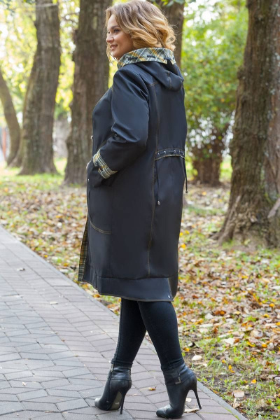 Плащ Milana 823 черный - фото 2