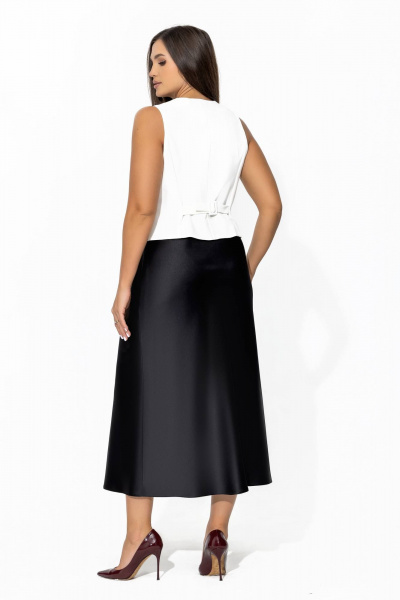 Леновый жилет с v-образным вырезом, белый, регулятор Gold Style 2653 белый - фото 7