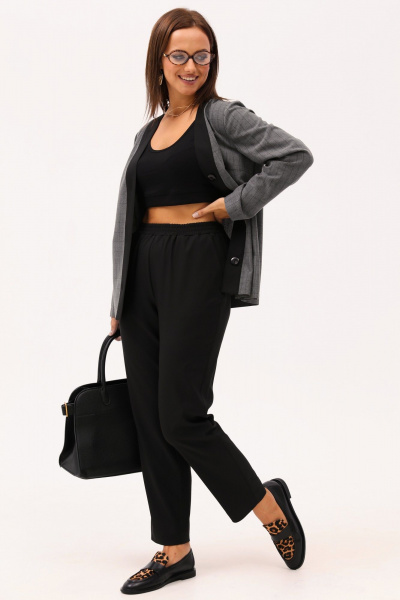 Деловой костюм из вискозы: жакет и брюки, универсальный стиль Angelina & Сompany 1157 - фото 8