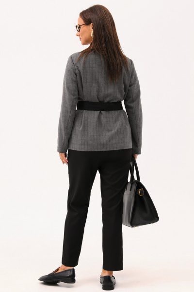 Деловой костюм из вискозы: жакет и брюки, универсальный стиль Angelina & Сompany 1157 - фото 6