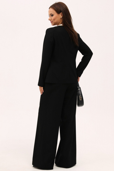 Деловой костюм 2-ку жакет и брюки с высокой посадкой Angelina & Сompany 1161 - фото 6