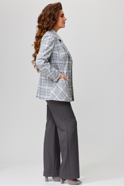 Демисезонные брюки прямого силуэта из текстиля Fita 20264 графит - фото 7