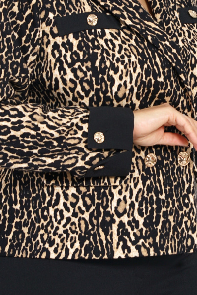 Костюм 2-ка из трапециевидного жакета и широких брюк Alani Collection 2187 - фото 5