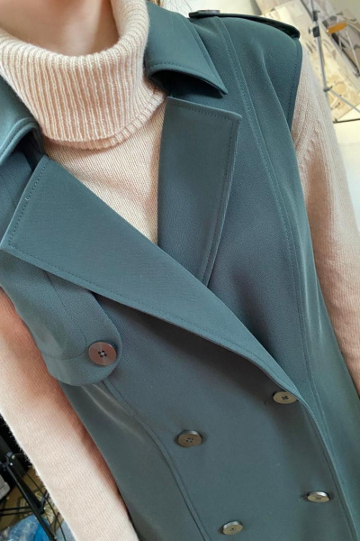 Стильное платье-тренч из текстиля для милых образов Noche mio 1.074 - фото 2