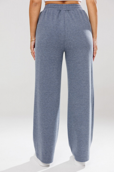 Голубой костюм из трикотажа с накладными карманами Mubliz 122 - фото 14