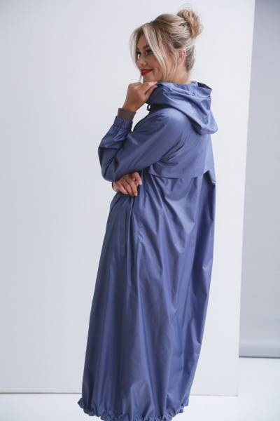 Плащ без подклада с регулируемым низом и капюшоном Ma Vie М-683 - фото 8