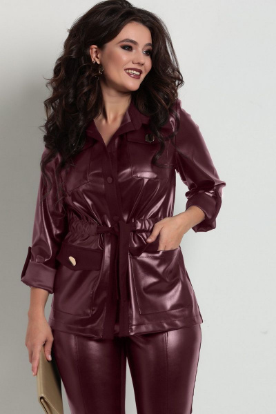 Брюки, жакет Solomeya Lux 753/748 бордо - фото 3