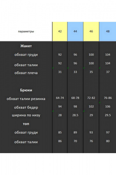 Элегантный брючный костюм с шифоновой блузкой DOGGI 2904/1 - фото 6