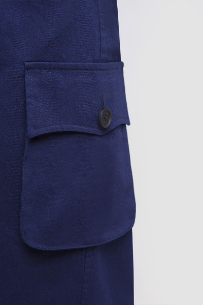 Демисезонная юбка из хлопка с удобным кроем Individual design 20110 темно синий - фото 7