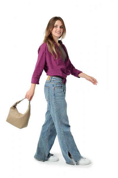 Бежевая сумка из экокожи на каждый день MT.Style Ola Iris2 - фото 5