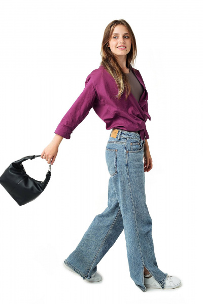 Черная сумка из экокожи с необычным дизайном MT.Style Ola Black2 - фото 3