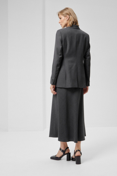 Миди юбка трапециевидного кроя из шерстяной ткани HELEN BIRCH U007 - фото 7