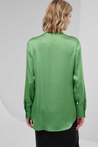 Деловая блуза из струящейся ткани с отложным воротником HELEN BIRCH Bl025b - фото 3