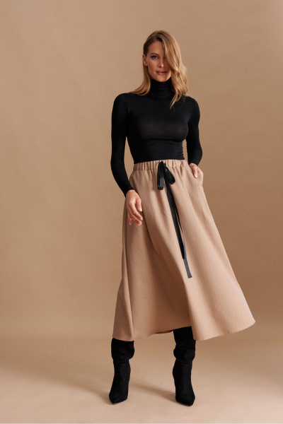 Юбка ELLETTO 2294 бежевый - фото 6