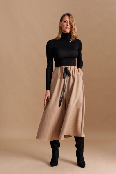 Юбка ELLETTO 2294 бежевый - фото 5