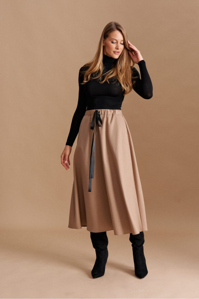Юбка ELLETTO 2294 бежевый - фото 2