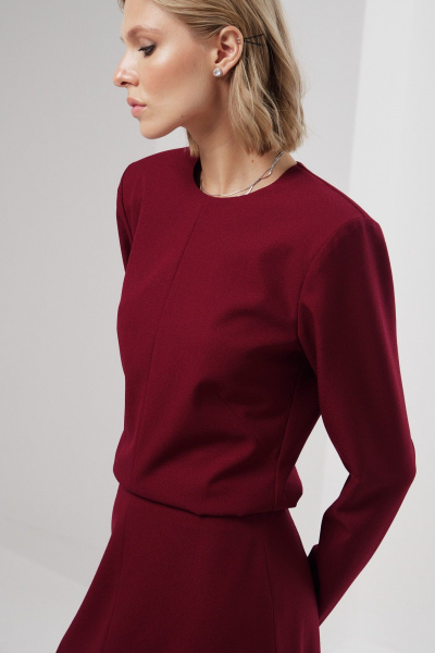 Блуза полуприлегающего силуэта с круглой горловиной из струящейся ткани HELEN BIRCH Bl034d - фото 3