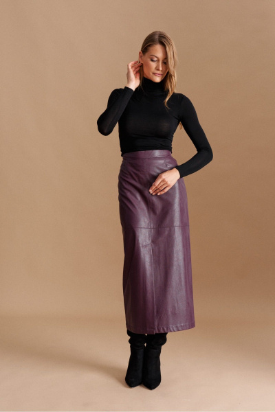 Юбка ELLETTO 2311 баклажан - фото 3