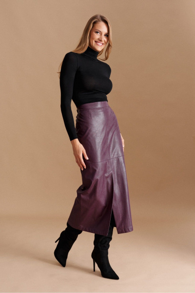 Юбка ELLETTO 2311 баклажан - фото 2