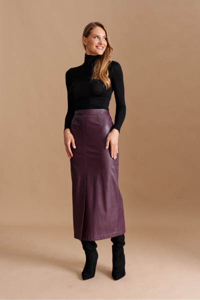 Юбка ELLETTO 2311 баклажан - фото 1