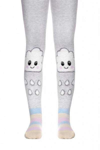 Детские демисезонные хлопковые забавные колготки CONTE Conte-kids_TIP-TOP_Тучки - фото 1