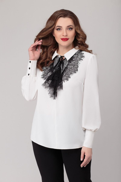 Блуза БелЭкспози 1243 белый - фото 2