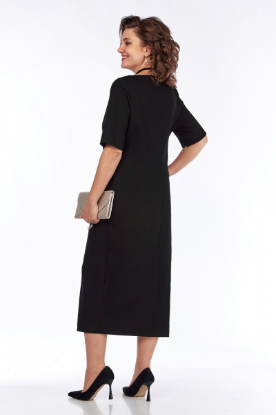 Демисезонное платье из текстиля с фигурной горловиной Jurimex 3209 - фото 2