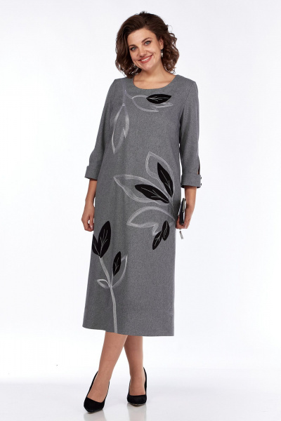 Демисезонное платье с вышивкой и карманами из текстиля Jurimex 3200 - фото 1