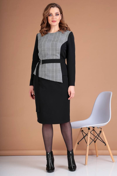 Круглогодичный деловой комплект из текстиля с юбкой и жакетом Liona Style 771 - фото 2