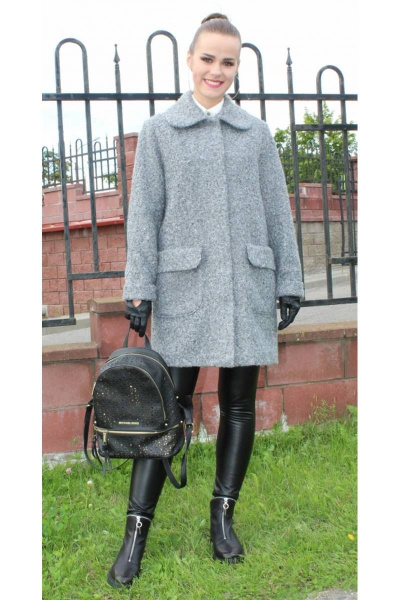 Пальто Arisha 8082 пепельно-серый - фото 2