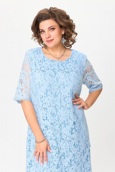 Платье гипюровое А-силуэта до середины икры Solomeya Lux 965Б - фото 9