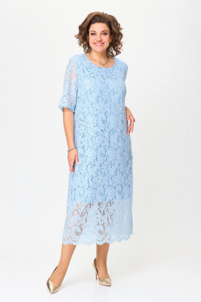 Платье гипюровое А-силуэта до середины икры Solomeya Lux 965Б - фото 8