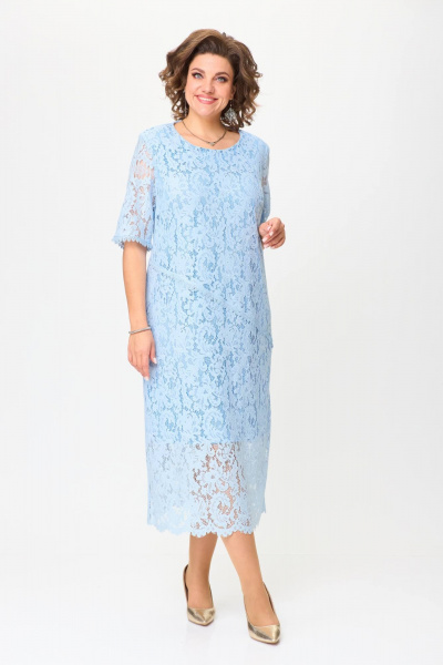 Платье гипюровое А-силуэта до середины икры Solomeya Lux 965Б - фото 3