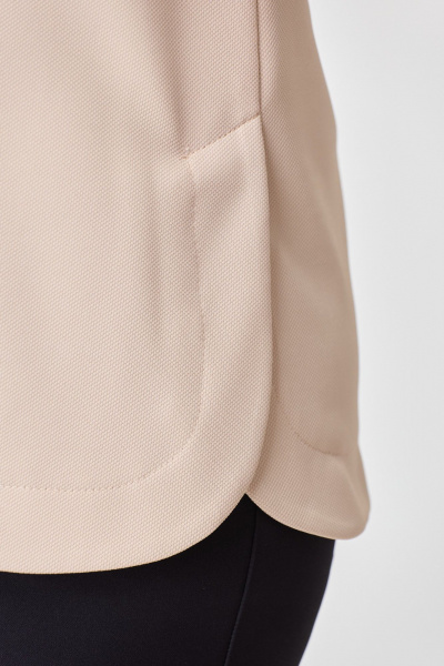 Блуза из текстиля длиной 64 см для повседневных образов DaLi 3152 светлый_беж - фото 4