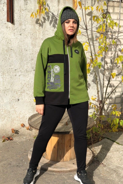 Брюки, жакет Runella 1437 зелень - фото 9