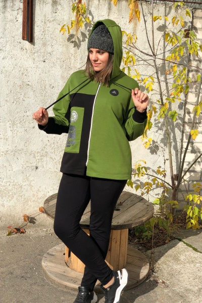 Брюки, жакет Runella 1437 зелень - фото 7