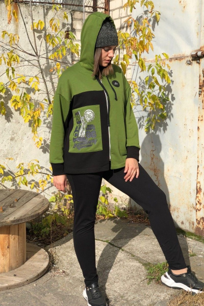 Брюки, жакет Runella 1437 зелень - фото 5