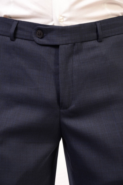 Классические мужские брюки прямого кроя Pan-Mod 1122.170 синий - фото 4