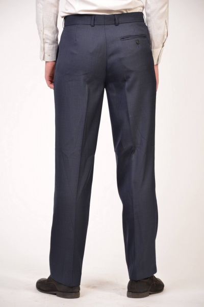 Классические мужские брюки прямого кроя Pan-Mod 1122.170 синий - фото 2