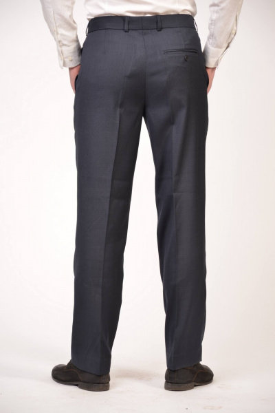 Мужские классические брюки прямого кроя Pan-Mod 1123.170 синий - фото 4