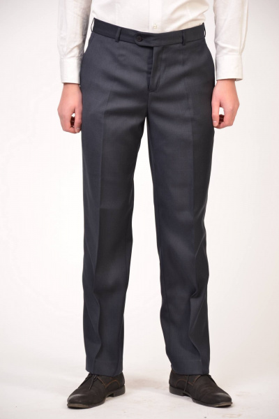 Мужские брюки прямого кроя на каждый день Pan-Mod 1123.188 синий - фото 1