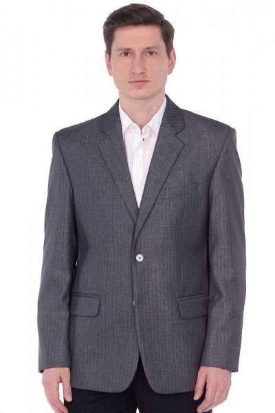 Классический мужской пиджак для делового стиля Pan-Mod 3130.170 серый - фото 2