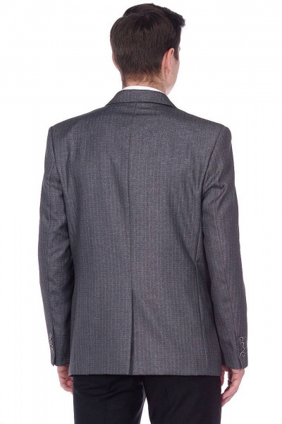 Пиджак серый классический незауженный из текстиля Pan-Mod 3130.188 серый - фото 3